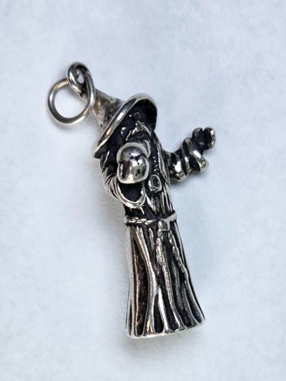 Vintage Sterling Silver 925 Wizard Magic Charm Pendant